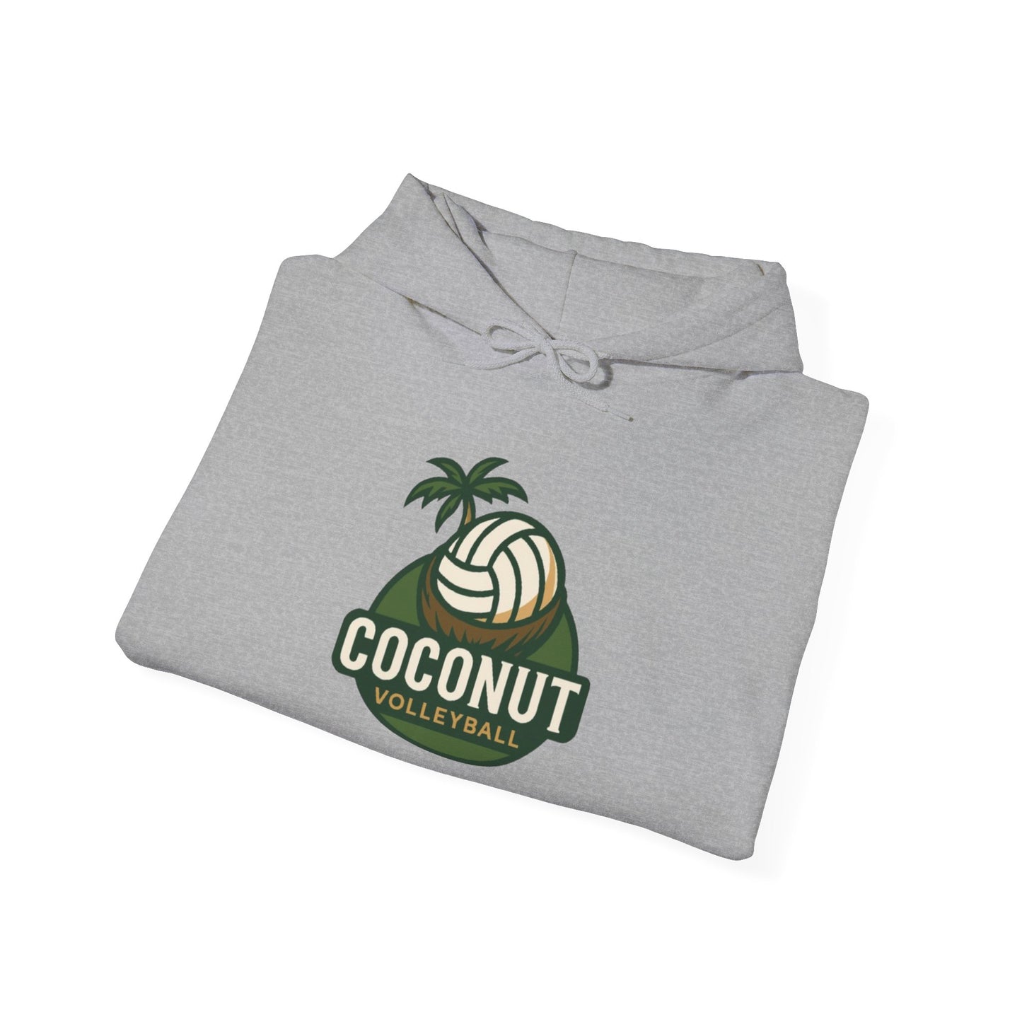 Coconut Volleyball Hoodie - Tropical Vibes Heavy Blend™ Hooded Sweatshirt