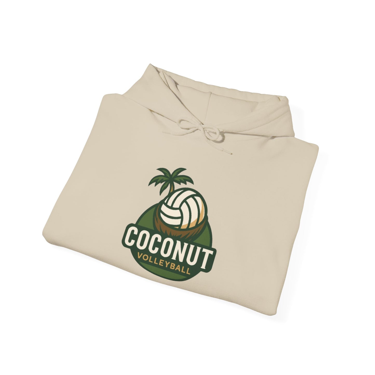 Coconut Volleyball Hoodie - Tropical Vibes Heavy Blend™ Hooded Sweatshirt