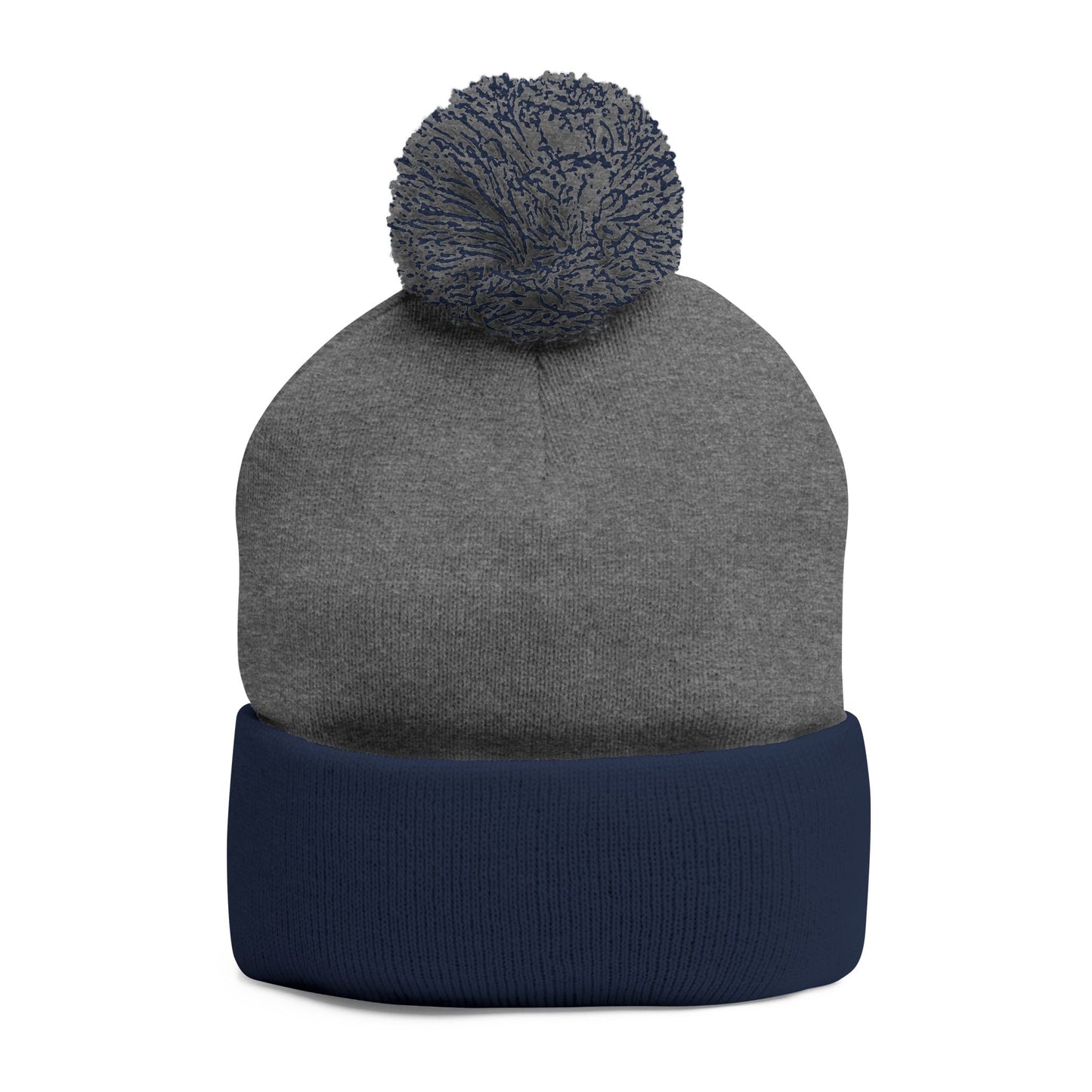 Cozy Embroidered Pom-Pom Knit Cap – Winter Hat, Casual Beanie, Gift for Him or Her, Outdoor Essentials, Trendy Cold Weather Accessory