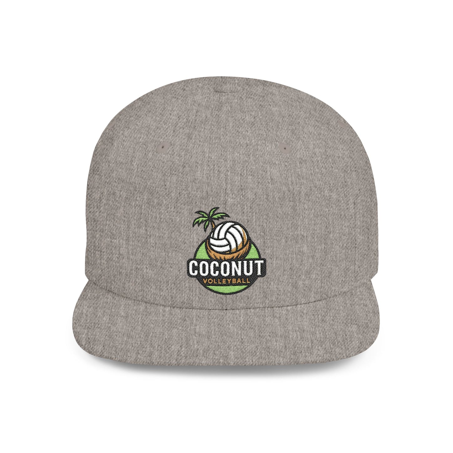 Coconut Volleyball Snapback Cap - Trendy Beach Style Hat, Perfect for Summer Fun, Sports Events, Vacations, Gift for Beach Lovers