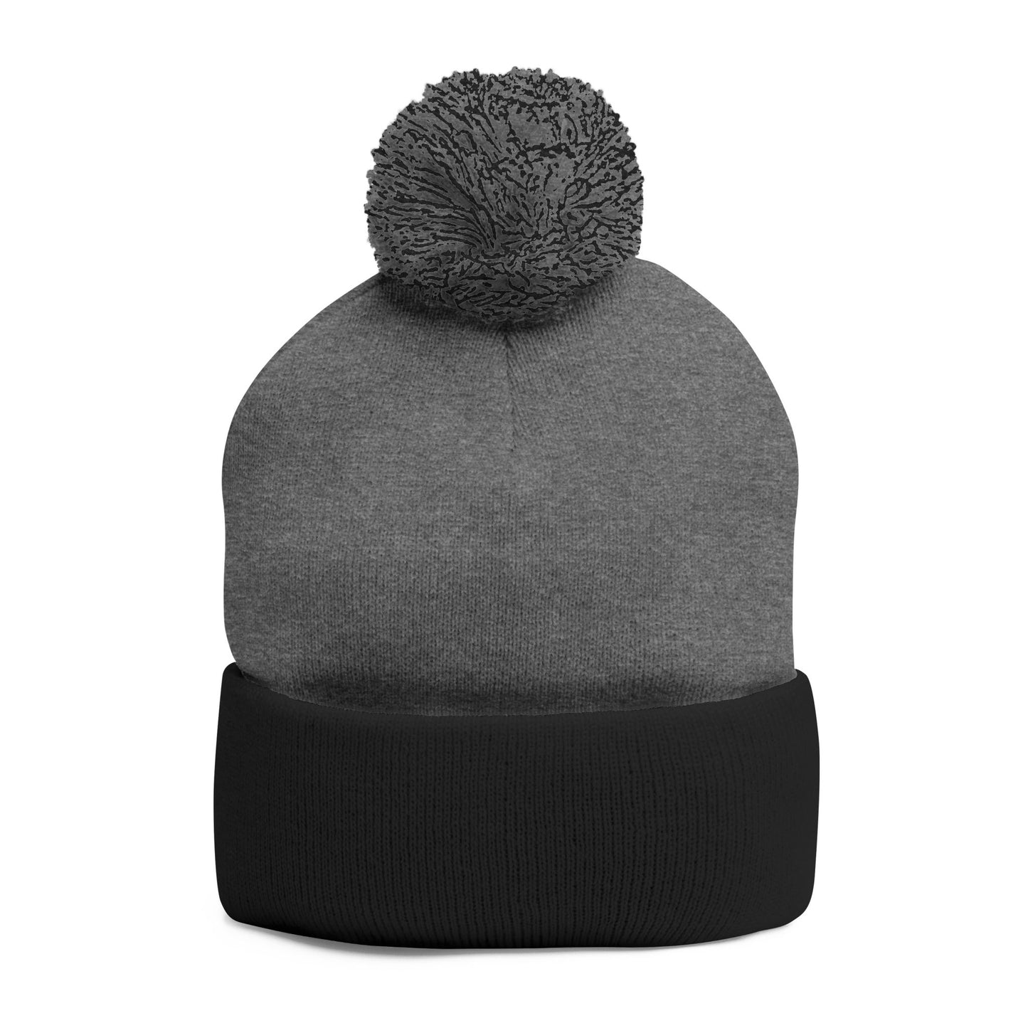 Cozy Embroidered Pom-Pom Knit Cap – Winter Hat, Casual Beanie, Gift for Him or Her, Outdoor Essentials, Trendy Cold Weather Accessory