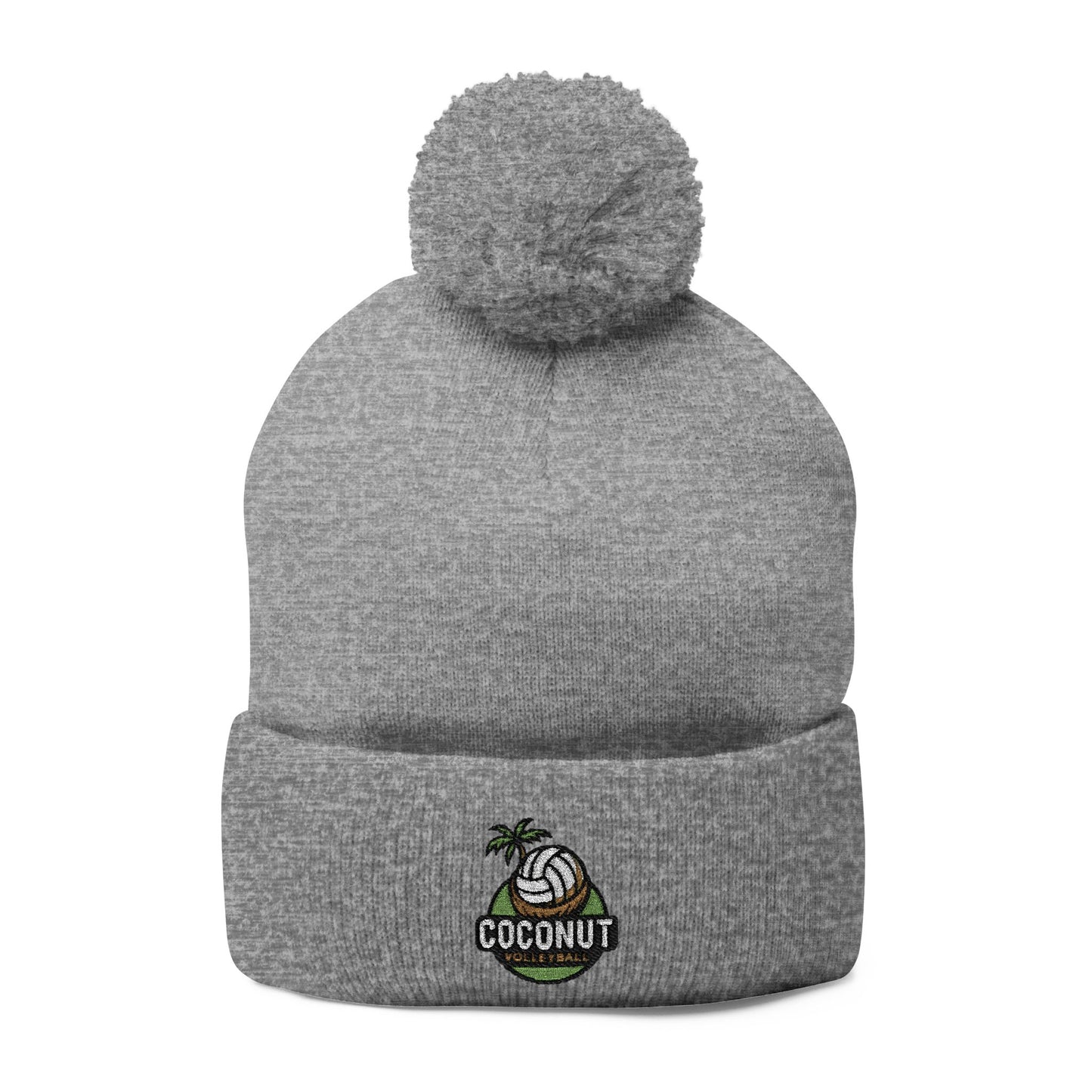 Cozy Embroidered Pom-Pom Knit Cap – Winter Hat, Casual Beanie, Gift for Him or Her, Outdoor Essentials, Trendy Cold Weather Accessory