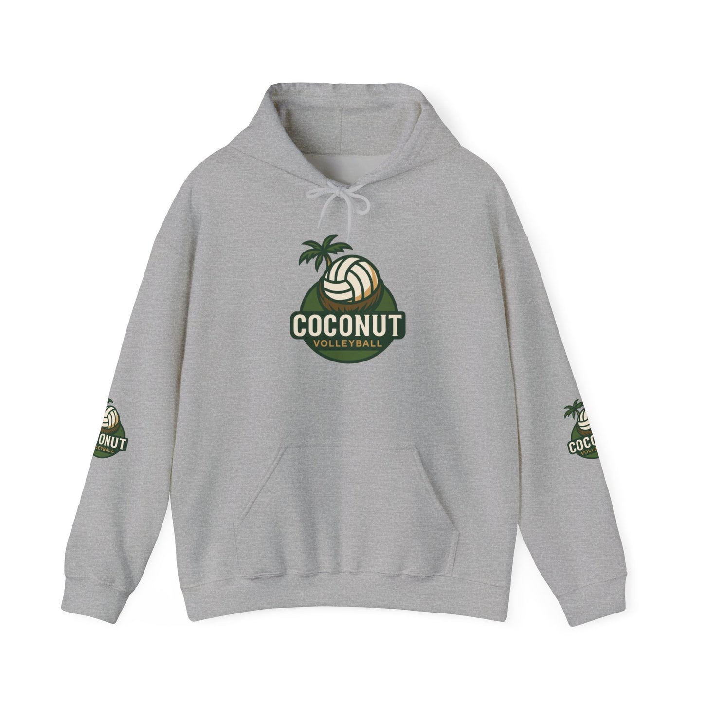 Coconut Volleyball Hoodie - Tropical Vibes Heavy Blend™ Hooded Sweatshirt