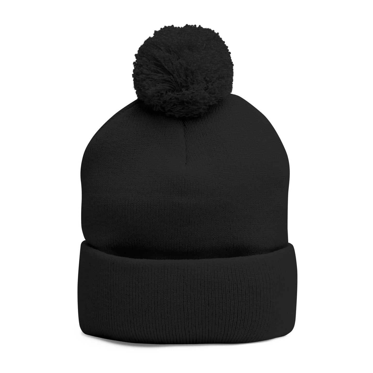 Cozy Embroidered Pom-Pom Knit Cap – Winter Hat, Casual Beanie, Gift for Him or Her, Outdoor Essentials, Trendy Cold Weather Accessory