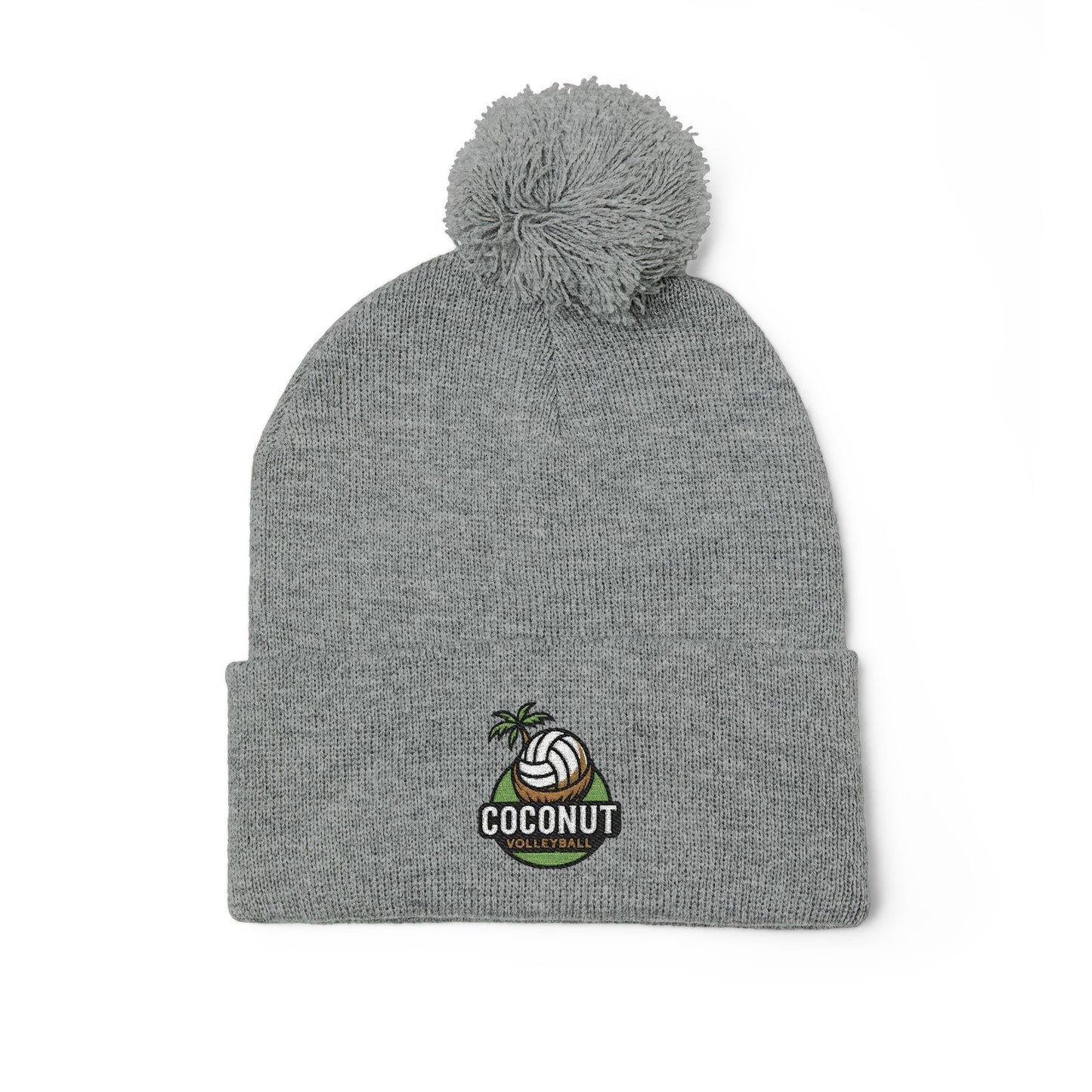 Cozy Embroidered Pom-Pom Knit Cap – Winter Hat, Casual Beanie, Gift for Him or Her, Outdoor Essentials, Trendy Cold Weather Accessory