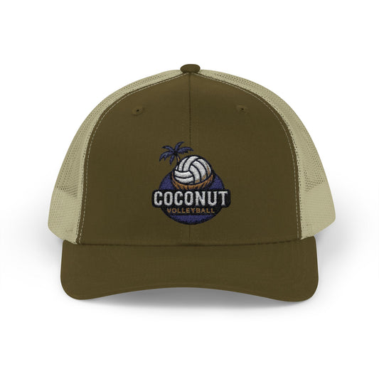 Coconut Volleyball Snapback Cap, Trendy Sports Hat for Athletes, Perfect for Beach Days, Gifts for Teens, Adjustable Trucker Cap