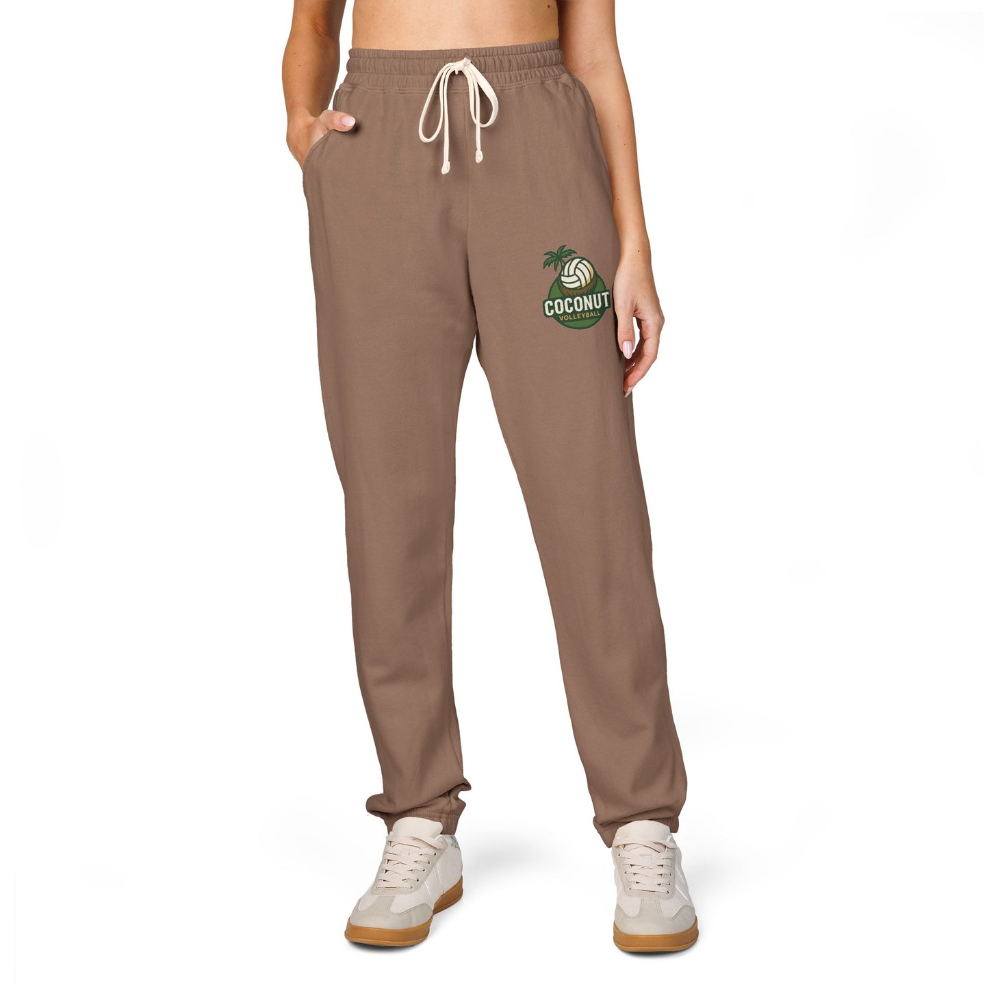 Fleece Sweatpants - Coconut Volleyball Tropical Vibes