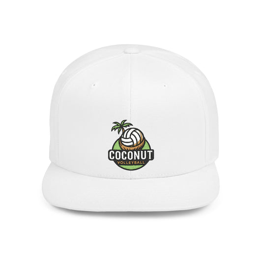Coconut Volleyball Snapback Cap - Trendy Beach Style Hat, Perfect for Summer Fun, Sports Events, Vacations, Gift for Beach Lovers
