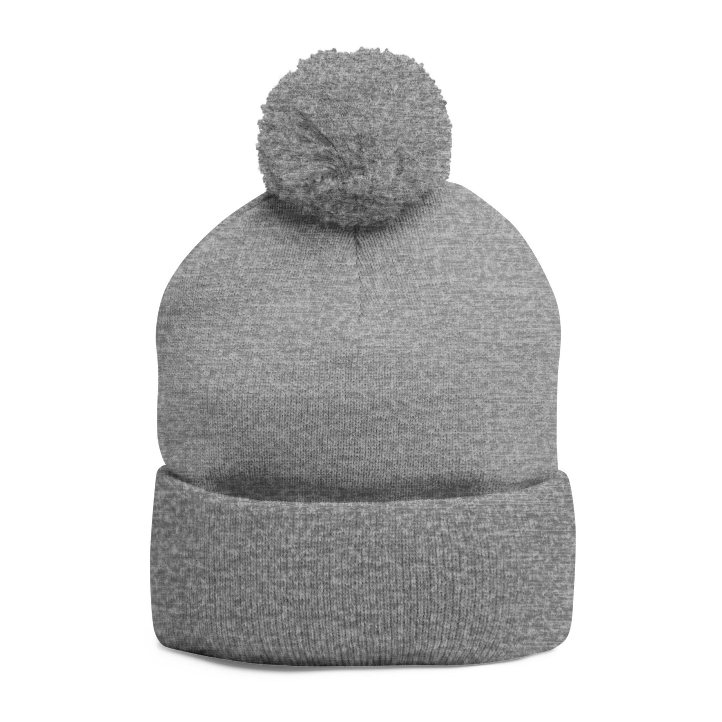 Cozy Embroidered Pom-Pom Knit Cap – Winter Hat, Casual Beanie, Gift for Him or Her, Outdoor Essentials, Trendy Cold Weather Accessory