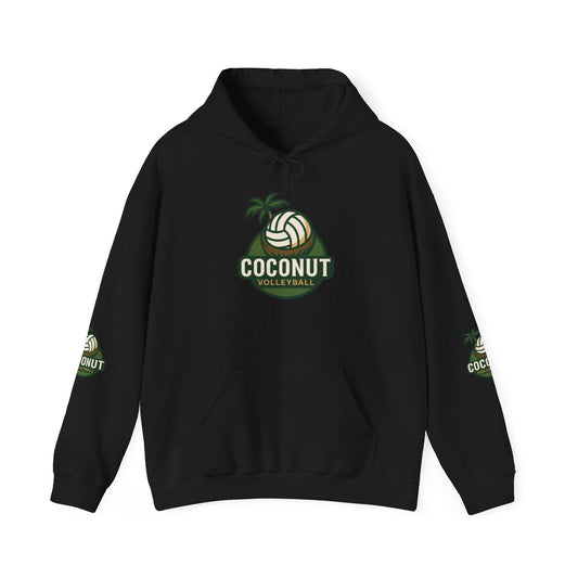 Coconut Volleyball Hoodie - Tropical Vibes Heavy Blend™ Hooded Sweatshirt