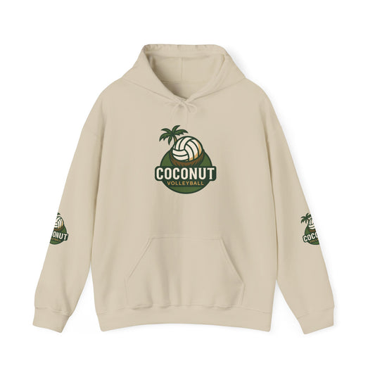 Coconut Volleyball Hoodie - Tropical Vibes Heavy Blend™ Hooded Sweatshirt