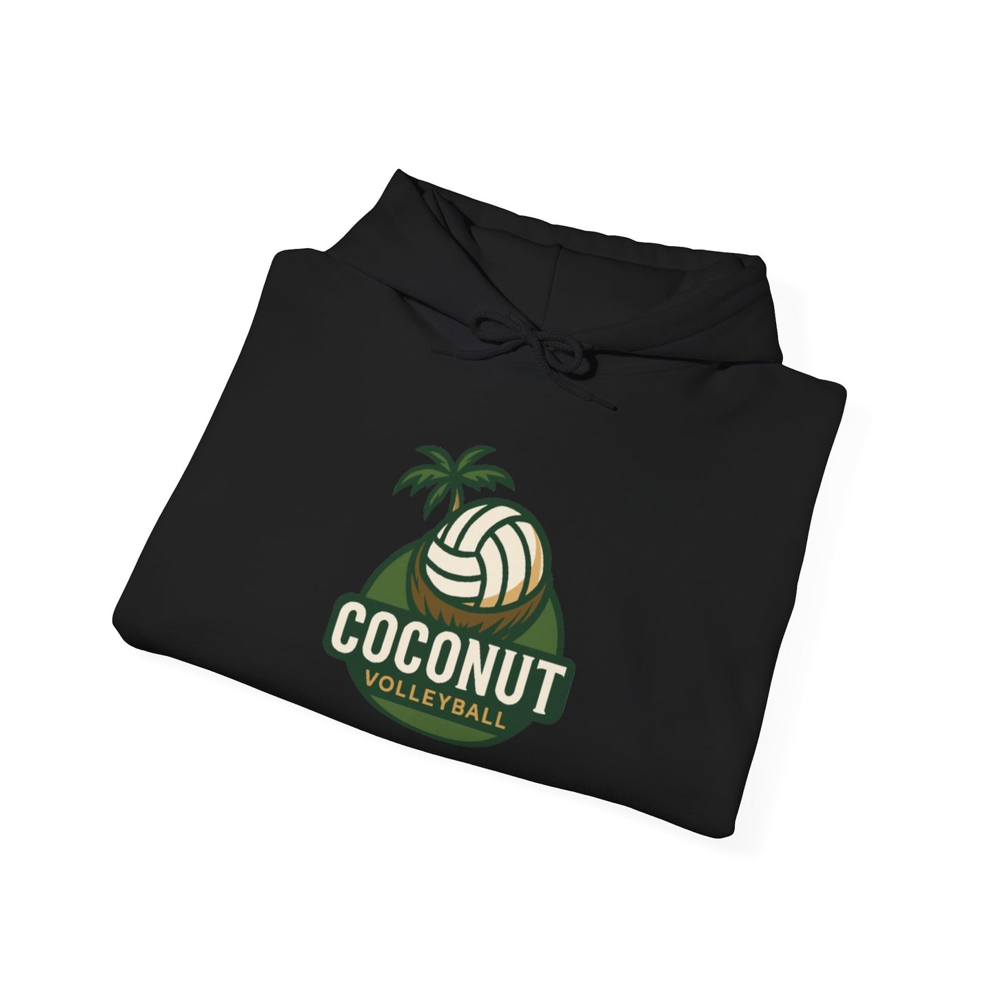 Coconut Volleyball Hoodie - Tropical Vibes Heavy Blend™ Hooded Sweatshirt