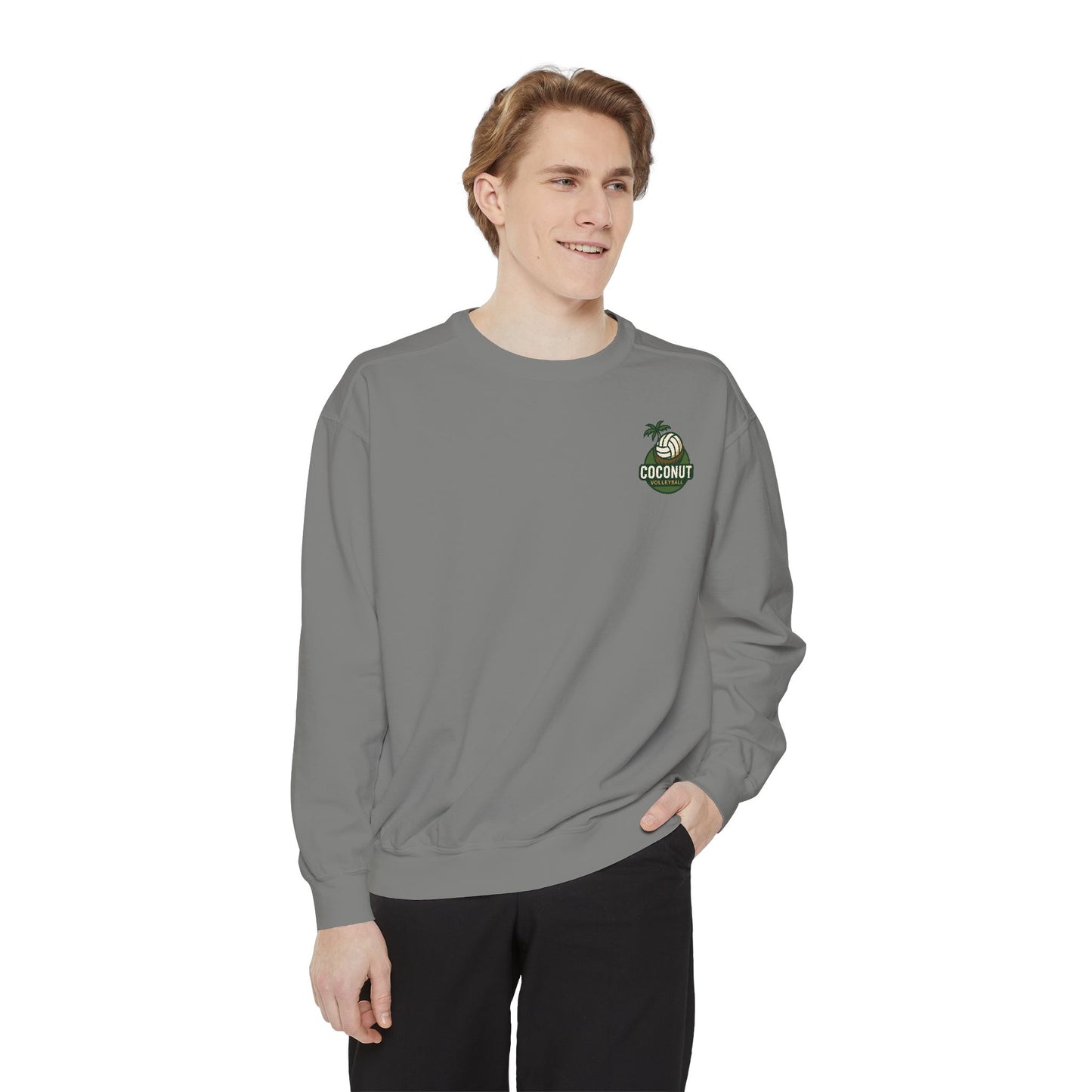 Coconut Paradise Sweatshirt | Cozy Unisex Garment-Dyed Crewneck | Beach Vibes, Summer Style, Perfect for Gifting, Casual Wear