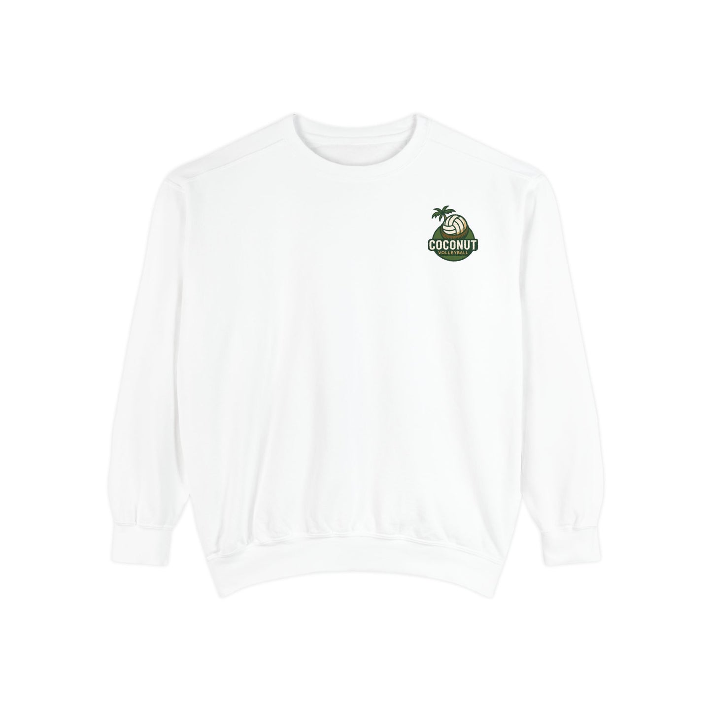 Coconut Paradise Sweatshirt | Cozy Unisex Garment-Dyed Crewneck | Beach Vibes, Summer Style, Perfect for Gifting, Casual Wear
