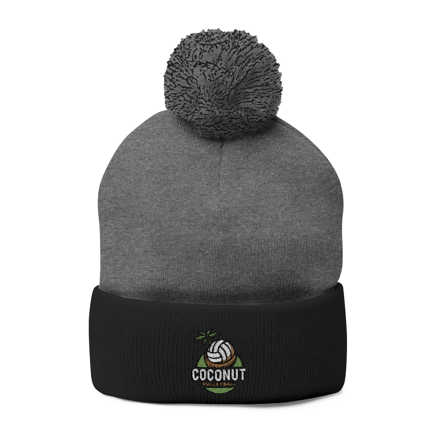 Cozy Embroidered Pom-Pom Knit Cap – Winter Hat, Casual Beanie, Gift for Him or Her, Outdoor Essentials, Trendy Cold Weather Accessory