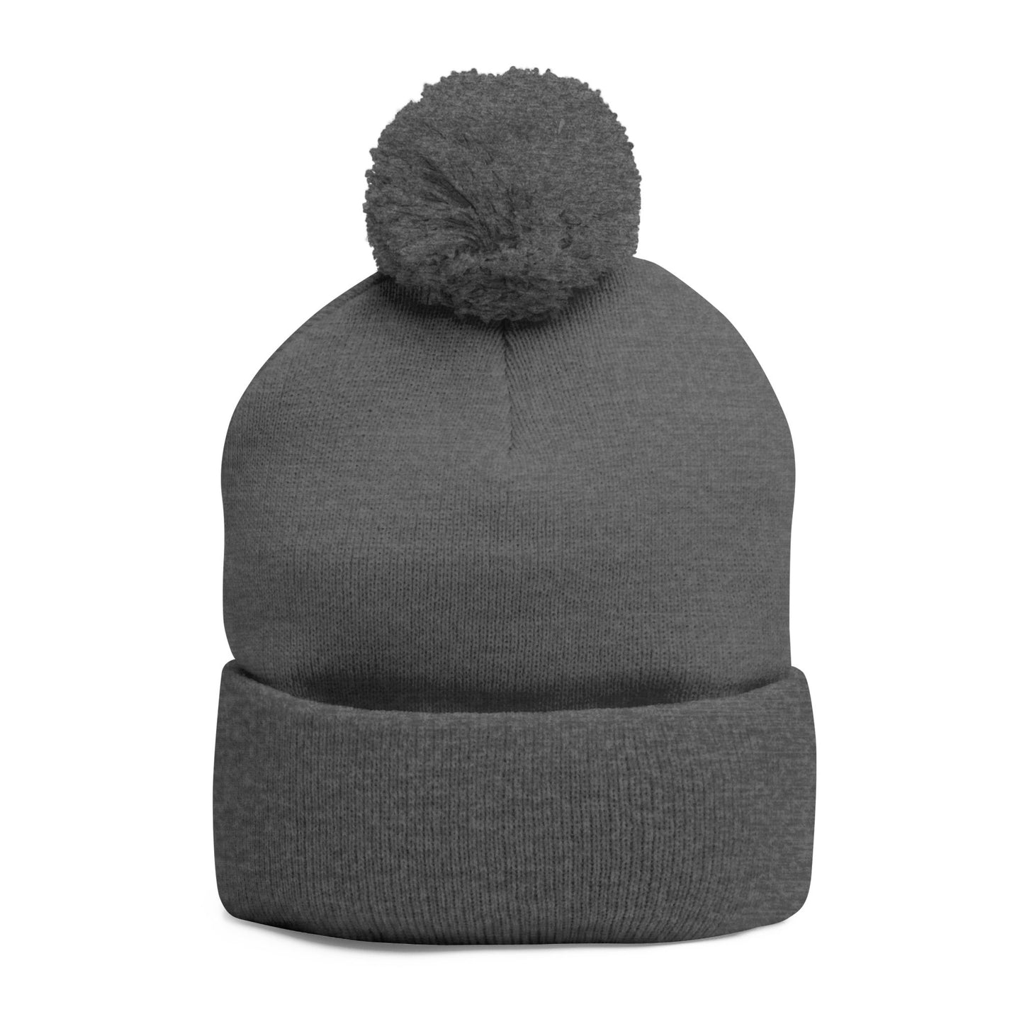 Cozy Embroidered Pom-Pom Knit Cap – Winter Hat, Casual Beanie, Gift for Him or Her, Outdoor Essentials, Trendy Cold Weather Accessory