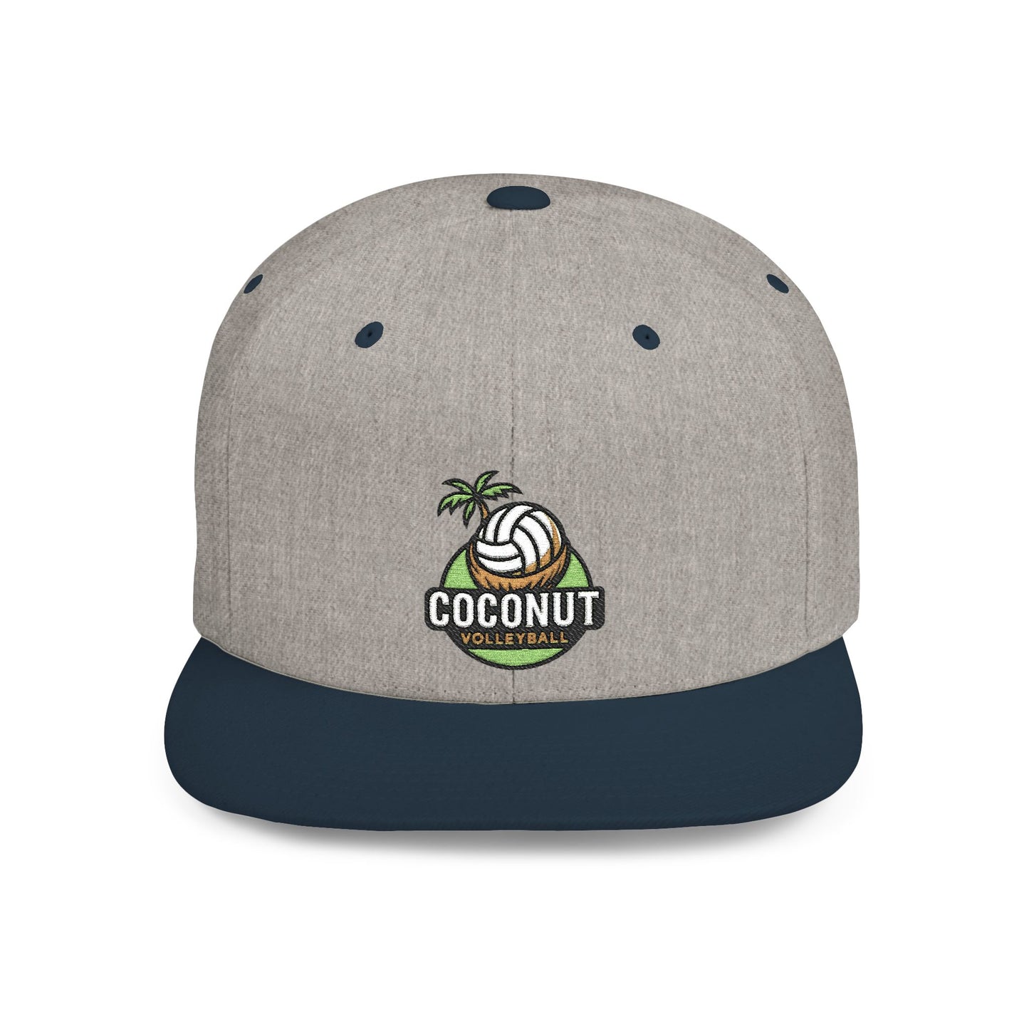 Coconut Volleyball Snapback Cap - Trendy Beach Style Hat, Perfect for Summer Fun, Sports Events, Vacations, Gift for Beach Lovers