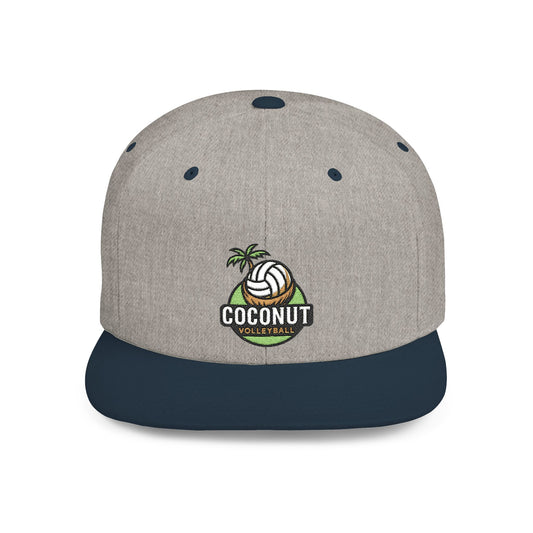 Coconut Volleyball Snapback Cap - Trendy Beach Style Hat, Perfect for Summer Fun, Sports Events, Vacations, Gift for Beach Lovers