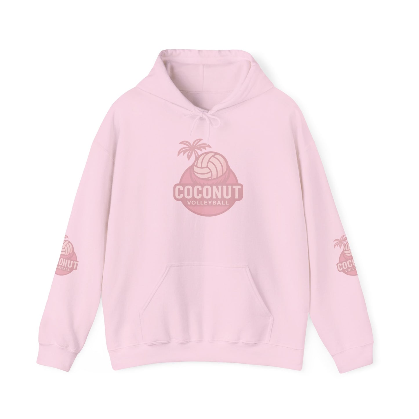 Coconut Volleyball Hoodie - Tropical Vibes Heavy Blend™ Hooded Sweatshirt