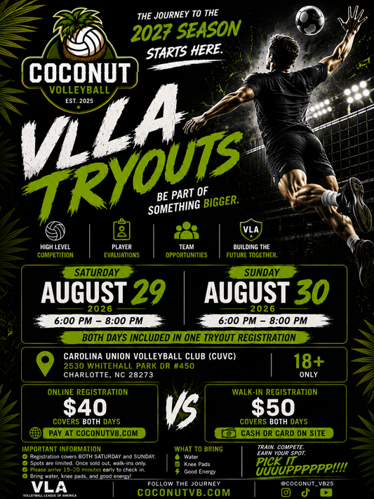 2027 Coconut Volleyball VLA Tryouts