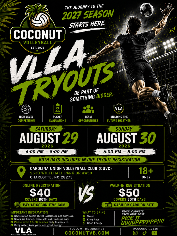 2027 Coconut Volleyball VLA Tryouts